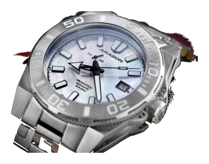 Silverjet AM/PM NH37 Automatic White Mother of Peal Dial | Mother of Pearl Dial