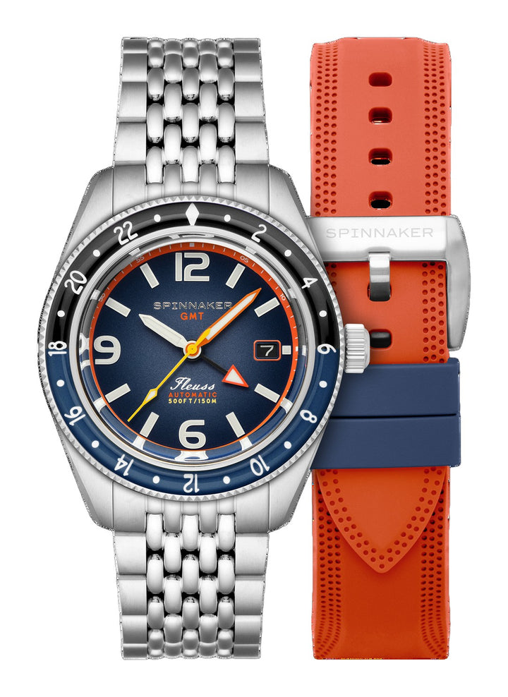 Fleuss GMT Automatic Blue/Stainless Steel | Blue Dial