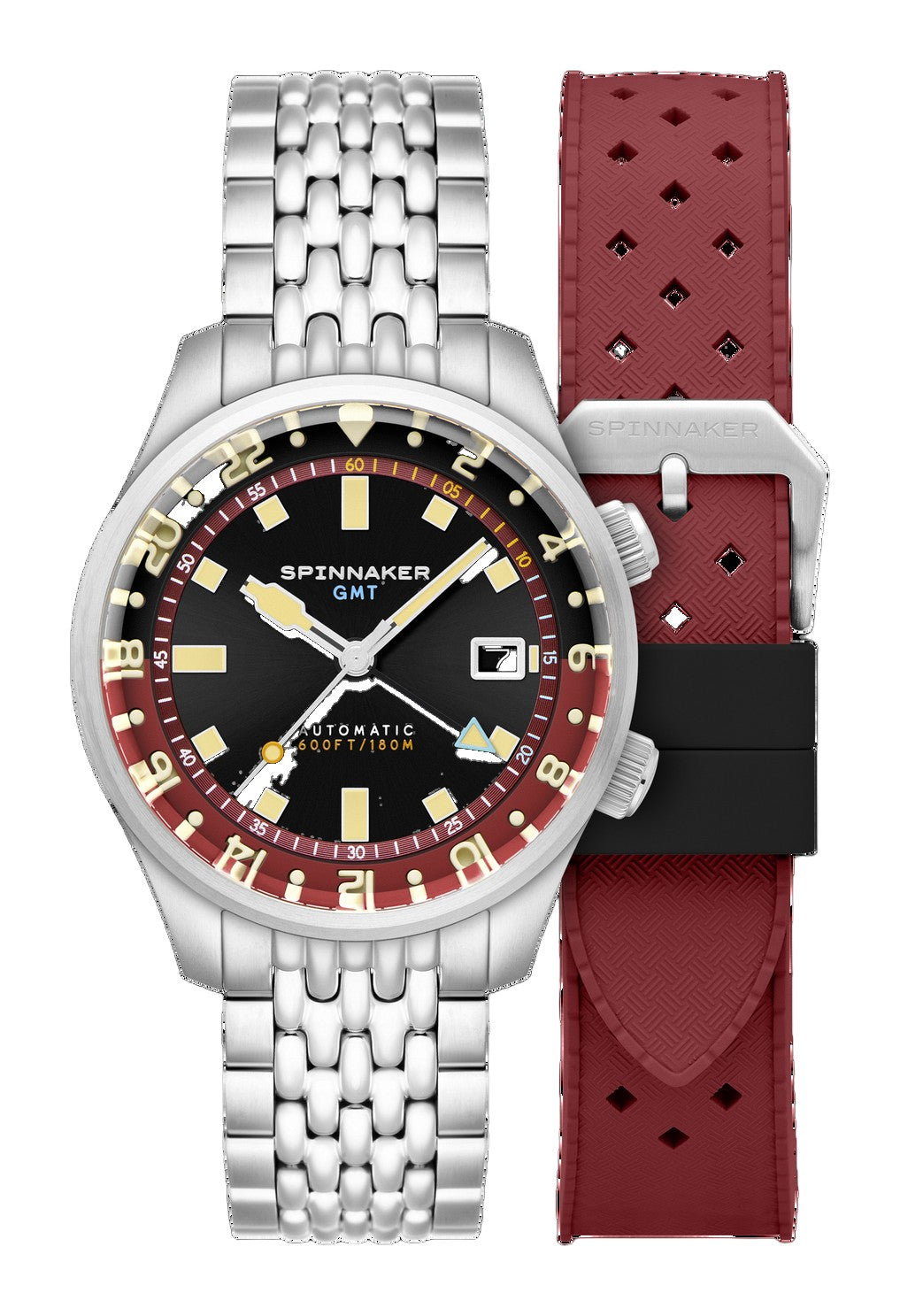 Bradner GMT Automatic Black / Stainless Steel Black Dial