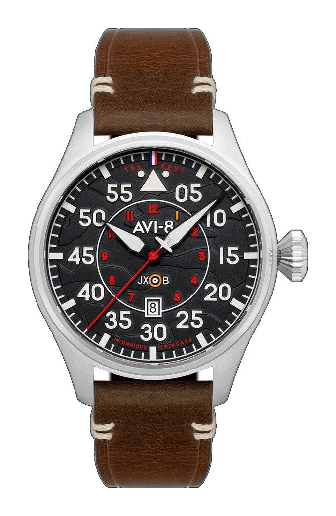 Hawker Hurricane Clowes Automatic Black / Leather | Black Dial