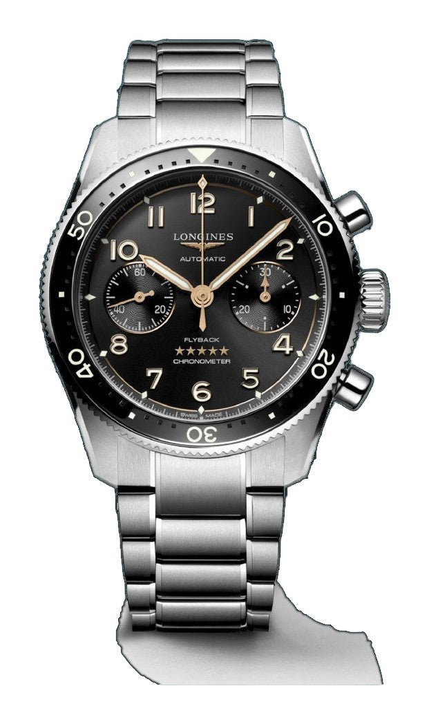 Spirit Flyback Black / Stainless Steel | Black Dial