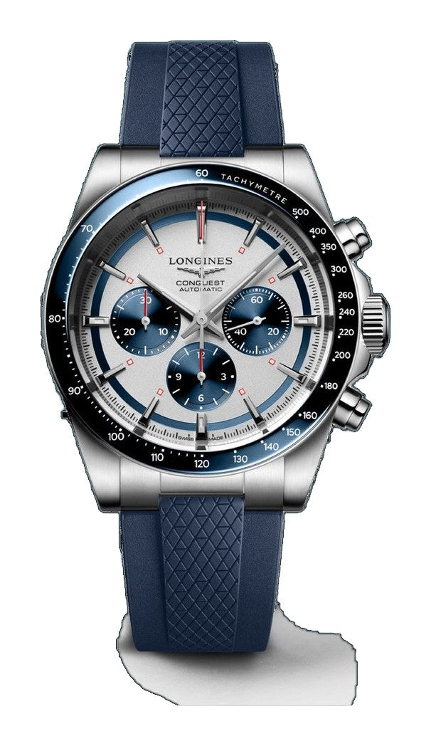 Conquest Chronograph Two-Tone / Rubber |  Dial