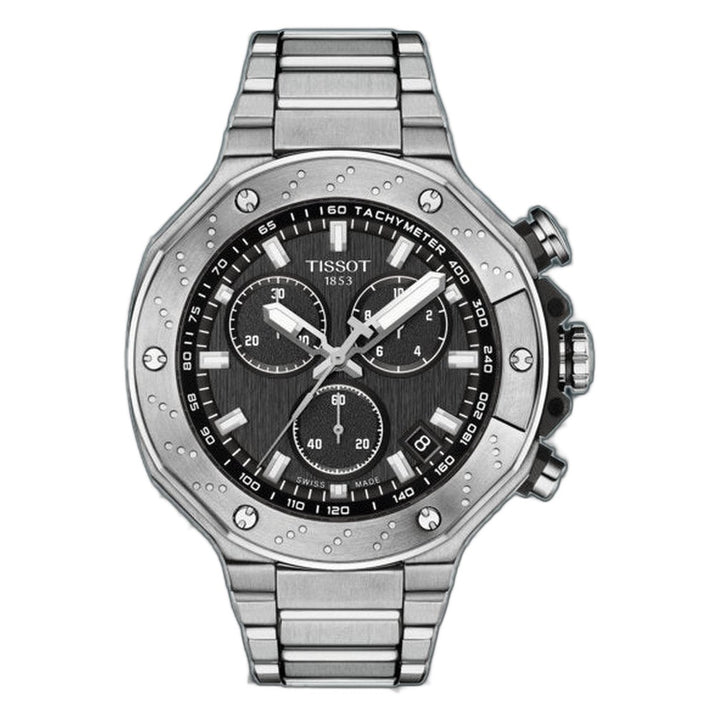 Tissot T-Race Chronograph Silver-tone Black Dial