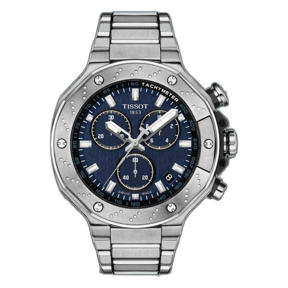 Tissot T-Race Chronograph Silver-tone Blue Dial
