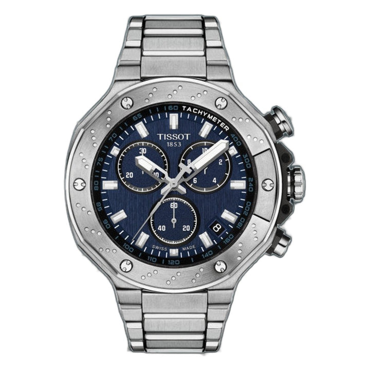 Tissot T-Race Chronograph Silver-tone Blue Dial