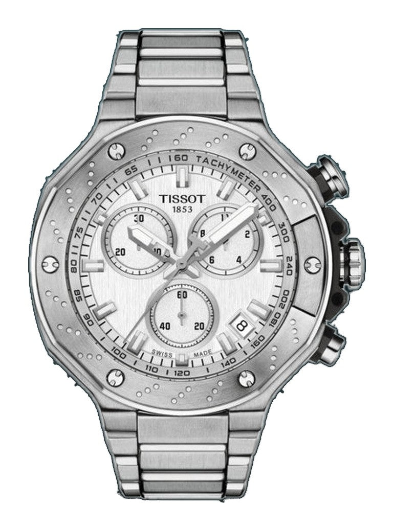 T-Race Chronograph Silver-tone Silver Dial