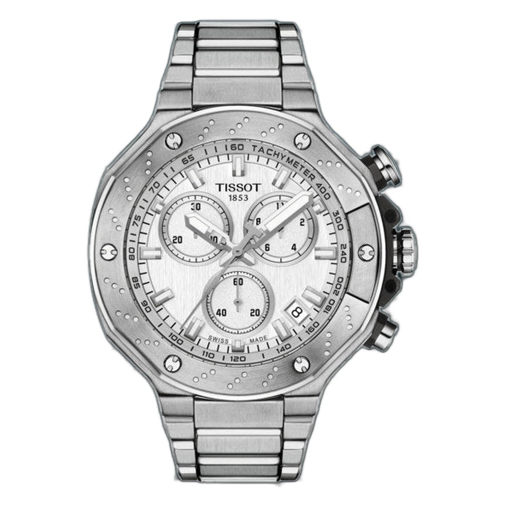 Tissot T-Race Chronograph Silver-tone Silver Dial