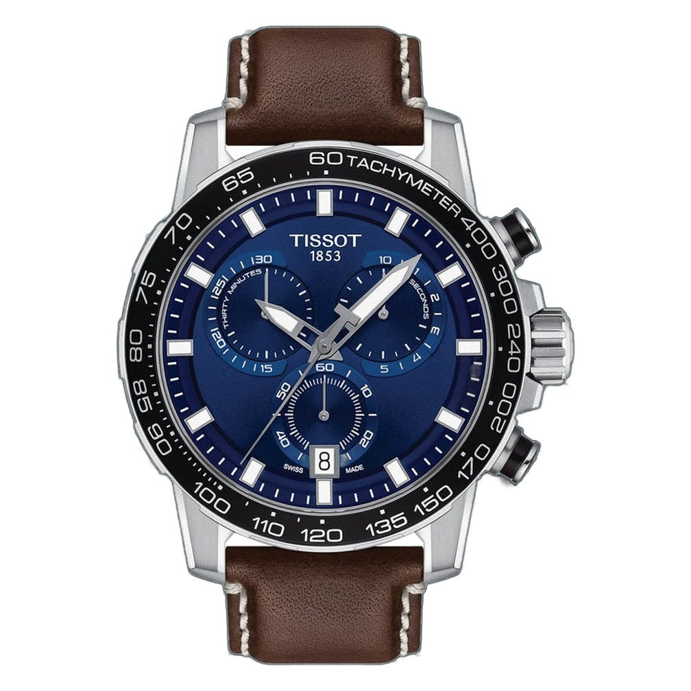 Tissot Supersport Chrono Blue / Leather Blue Dial
