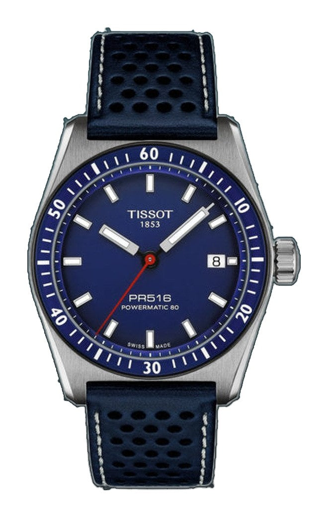 PR516 POWERMATIC 80 Blue / Leather Blue Dial