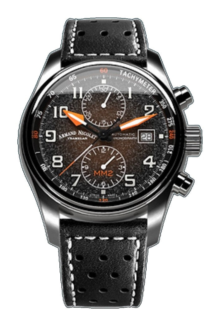 MM2 Black/Leather Black Dial