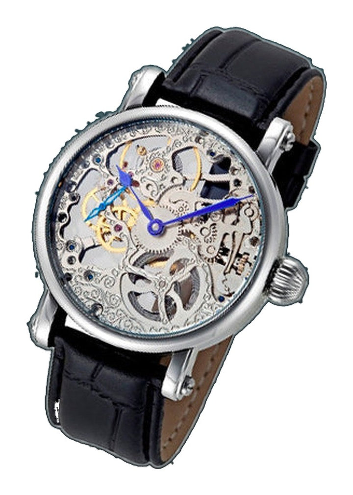 Skeleton Series black/silver | Silver Dial