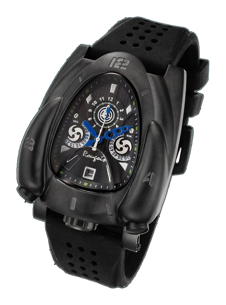 Rocket Series black steel/blue | Black Dial
