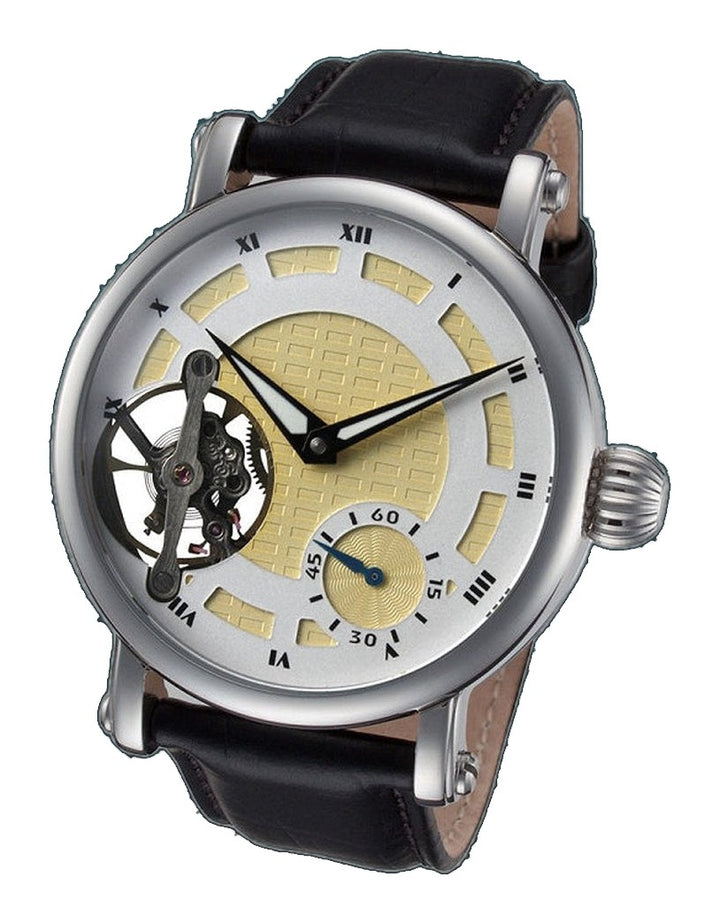 Regal Series black leather/open heart |  Dial
