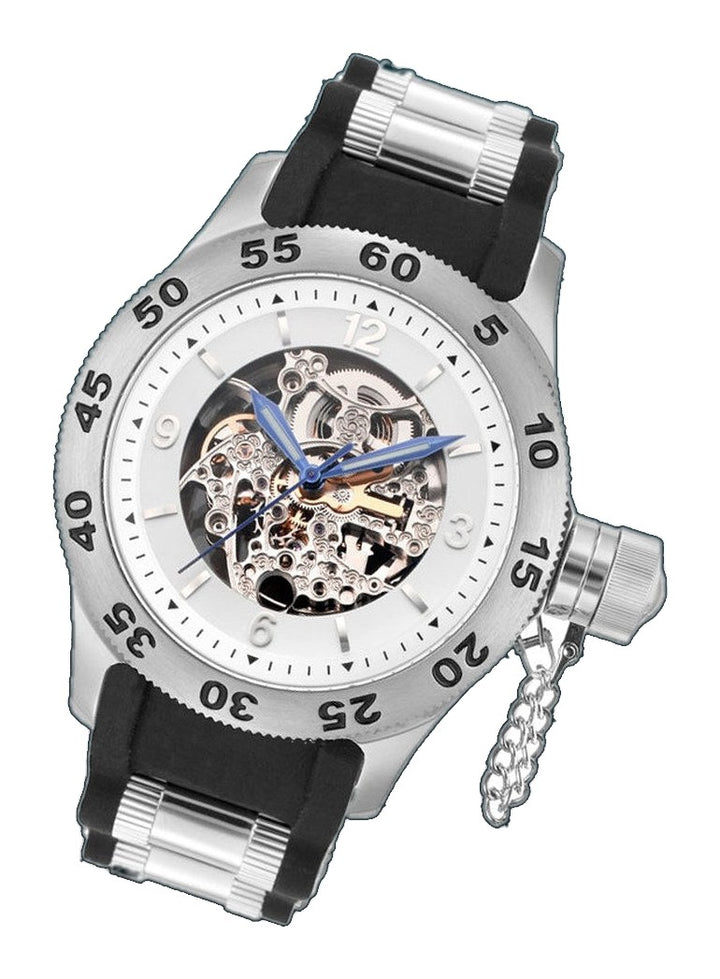 Naval Diver Series black steel/silver |  Dial