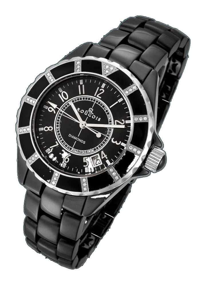 Iconic Series ceramic black/silver | Black Dial