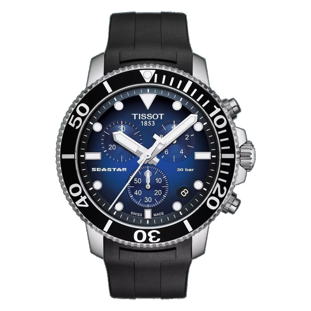 Tissot Seastar 1000 Chronograph Blue / Rubber | Blue Dial