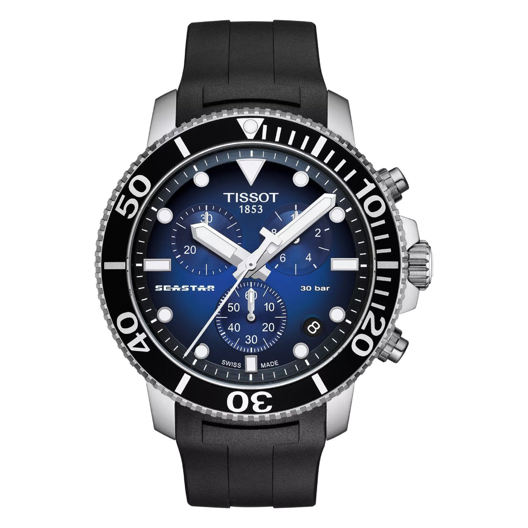 Tissot Seastar 1000 Chronograph Blue / Rubber | Blue Dial