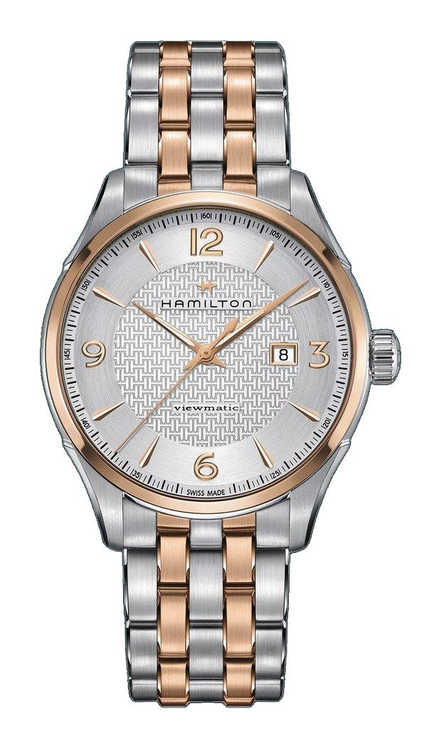 JAZZMASTER Silver/PVD Rose Silver Dial