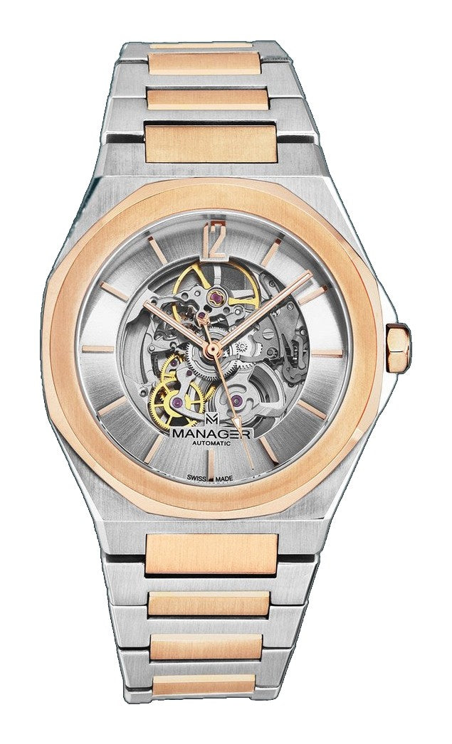 Open mind MAN-RO-05-BM / Silver / Two-Tone | Silver Dial