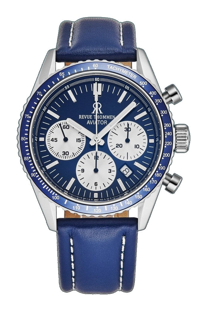 Aviator 17000.6535 / Blue | Blue Dial