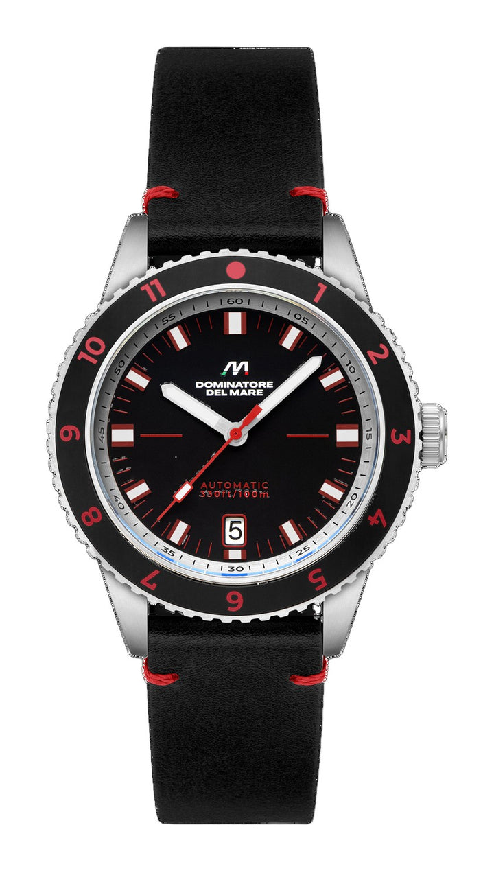 Tropea Automatic Black / Black Leather | Black Dial