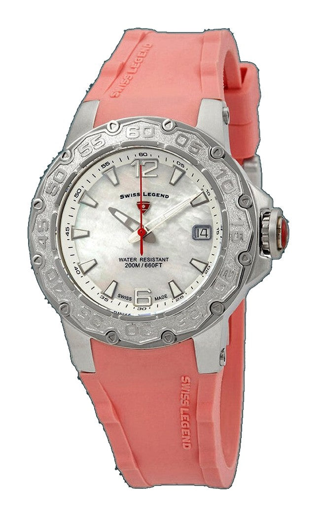 Legend Ultrasonic Ladies Silver & Pink / Rubber | Silver Dial