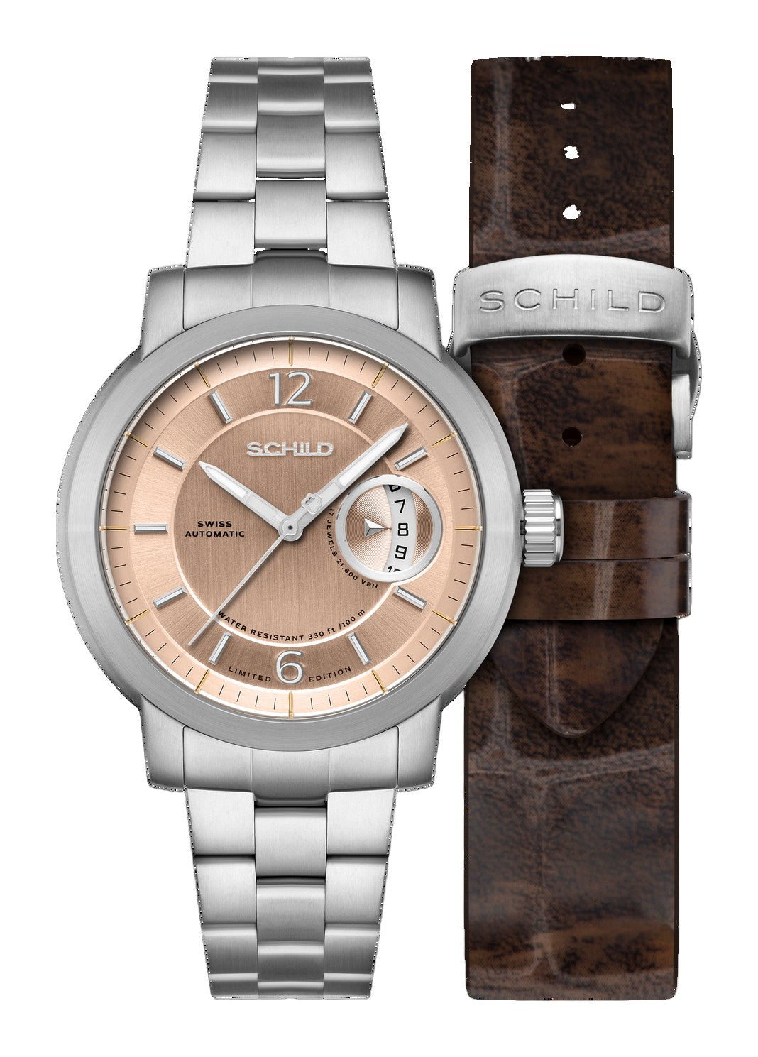 Heinrich Minimal Swiss Automatic Limited Edition Champagne / Stainless Steel | Champagne Dial
