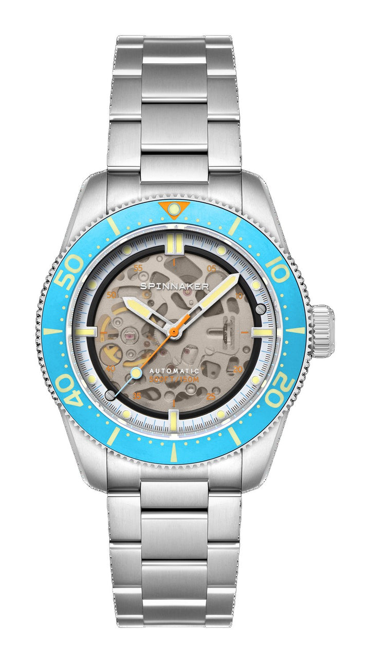 Croft 42 Skeleton Automatic Blue / Stainless Steel | Black Dial
