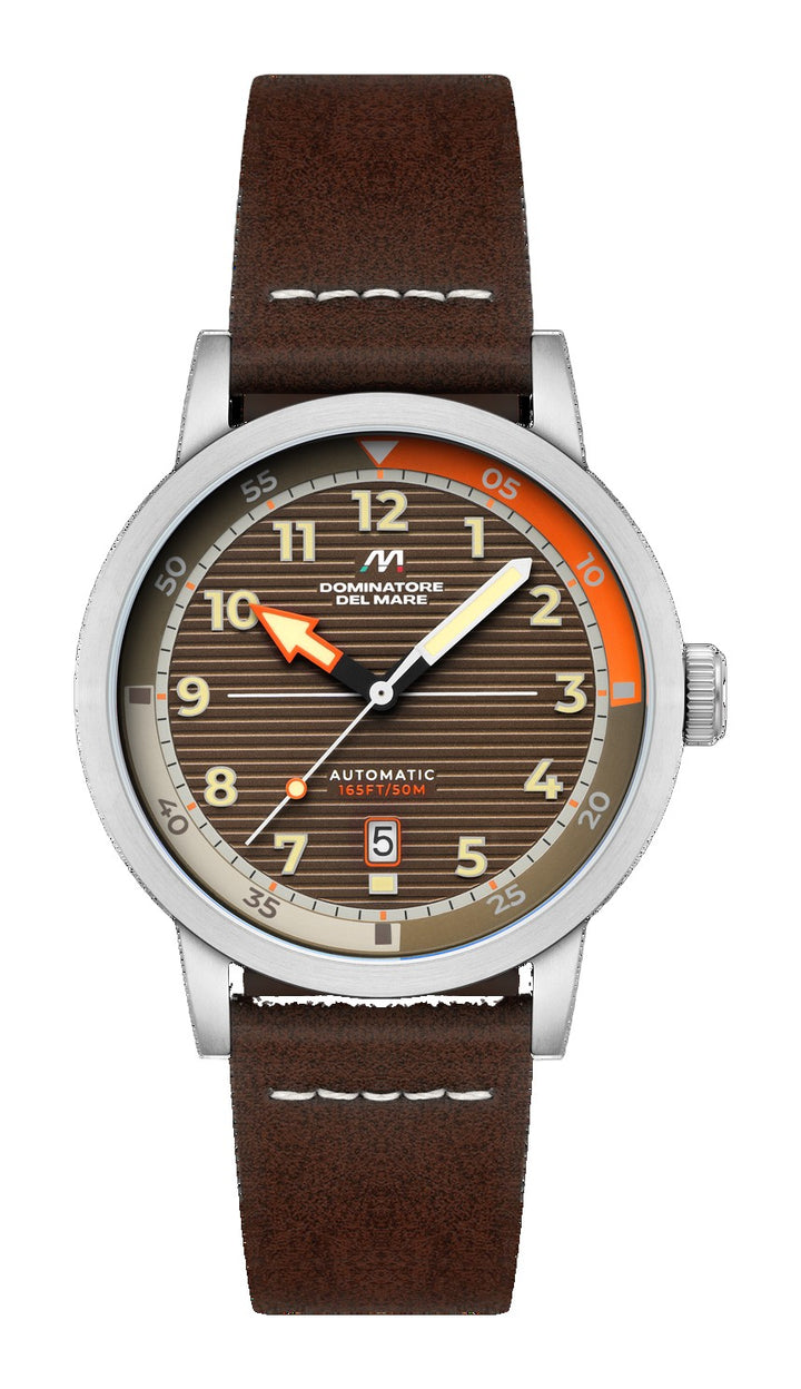 Camogli Automatic Brown / Brown Leather | Brown Dial