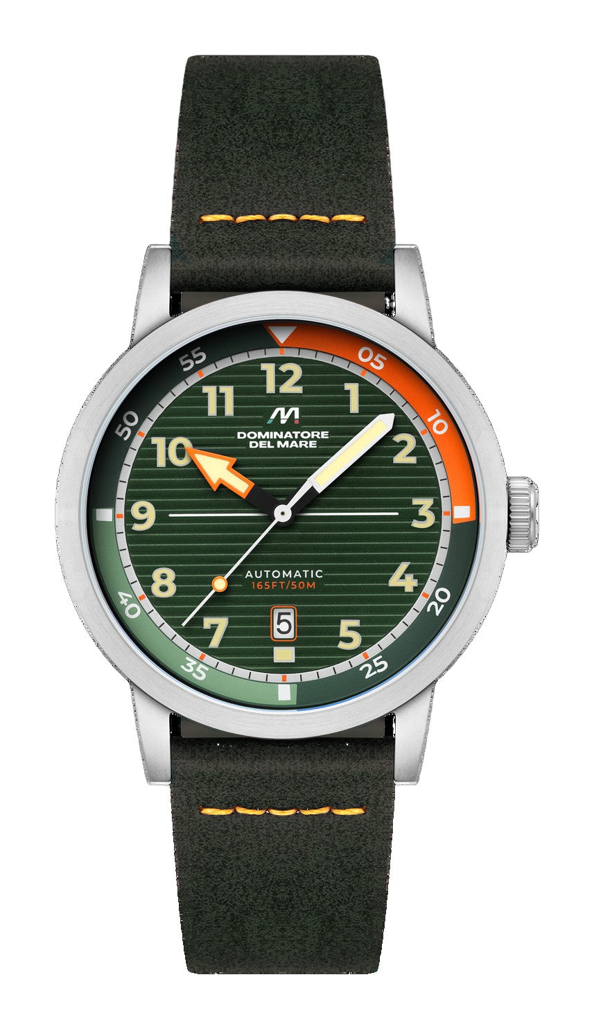 Camogli Automatic Green / Green Leather | Green Dial