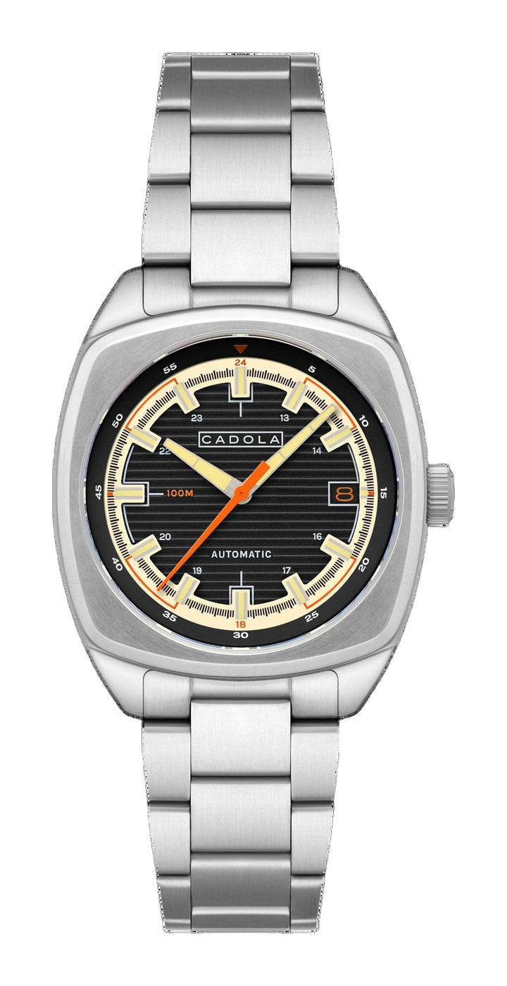 Buxton Automatic Black/ Stainless Steel Stainless Steel | Black Dial