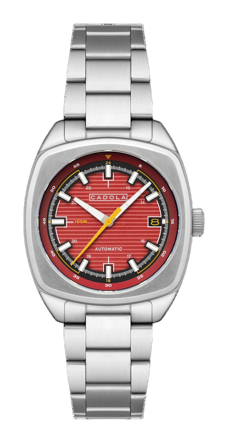 Buxton Automatic Red/ Stainless Steel Stainless Steel | Red Dial