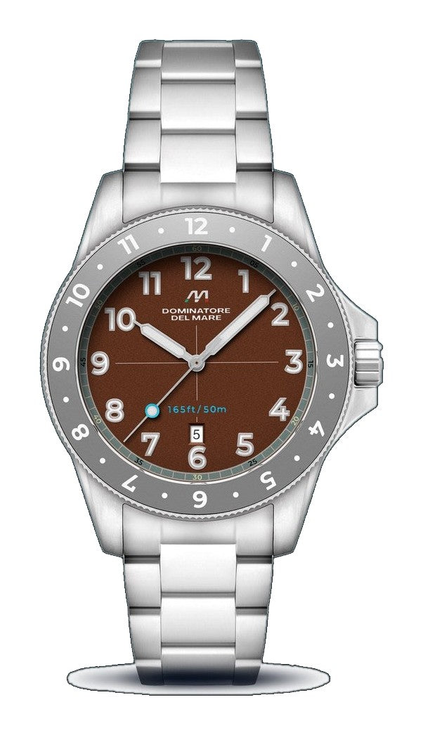 Bandiera Japan Quartz Brown / Stainless Steel | Brown Dial