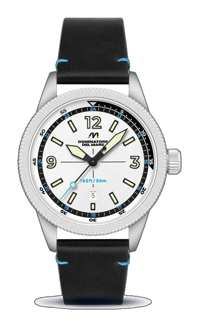Aviatore Japan Quartz White / Leather | White Dial