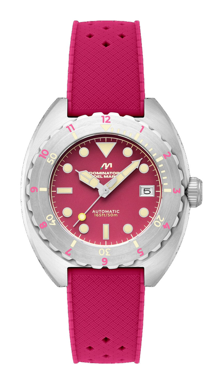 Amalfi Automatic Red / Red Silicone | Red Dial