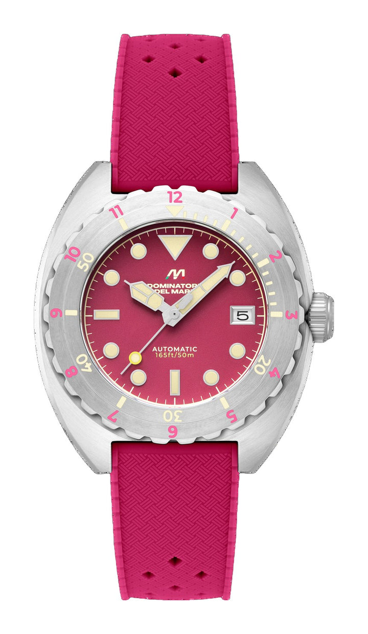 Amalfi Automatic Red / Red Silicone | Red Dial