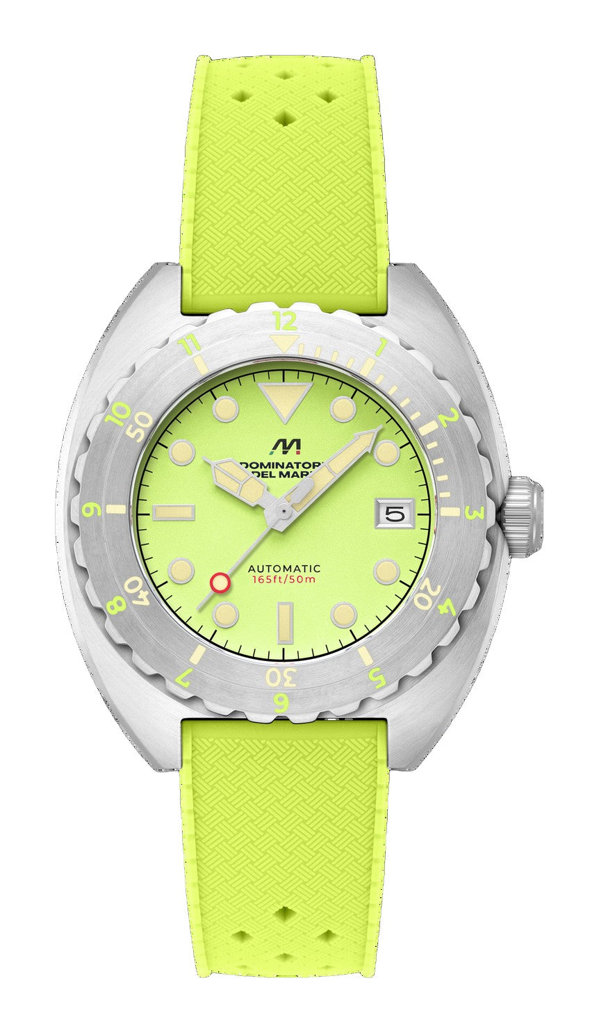 Amalfi Automatic Green / Green Silicone Green Dial