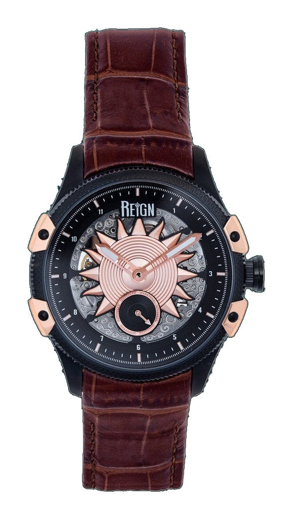 Solstice Automatic Dark Brown/Rose Gold | Black Dial