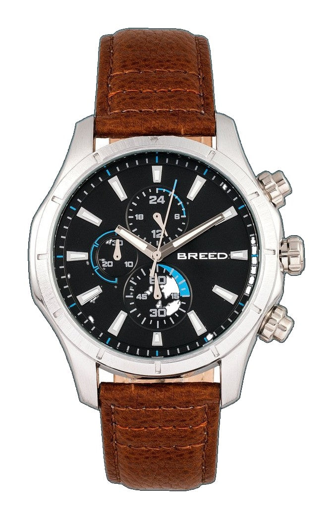 Lacroix Silver/Brown | Black Dial