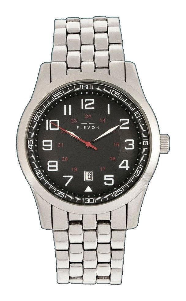 Garrison w/Date Silver/Black | Black Dial