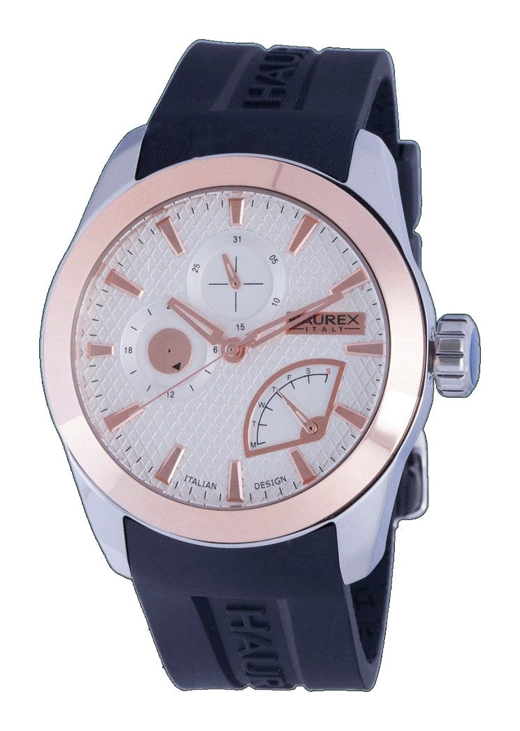 Magister Silver-Black Rose Gold | Silver Dial