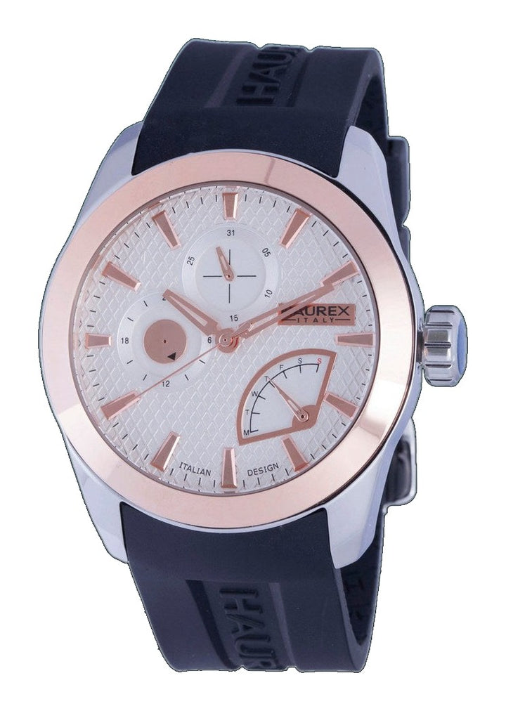 Magister Silver-Black Rose Gold | Silver Dial