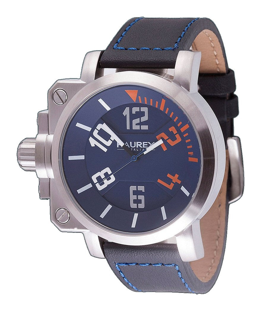 Gun Blue-Black | Blue Dial
