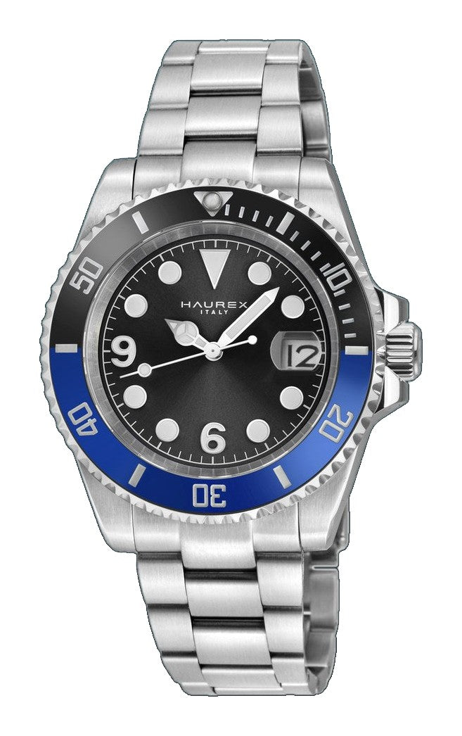 Barracuda 316L Case, Black Sunray Dial, Ceramic Bezel, 316L Stainless Steel Bracelet Black Dial