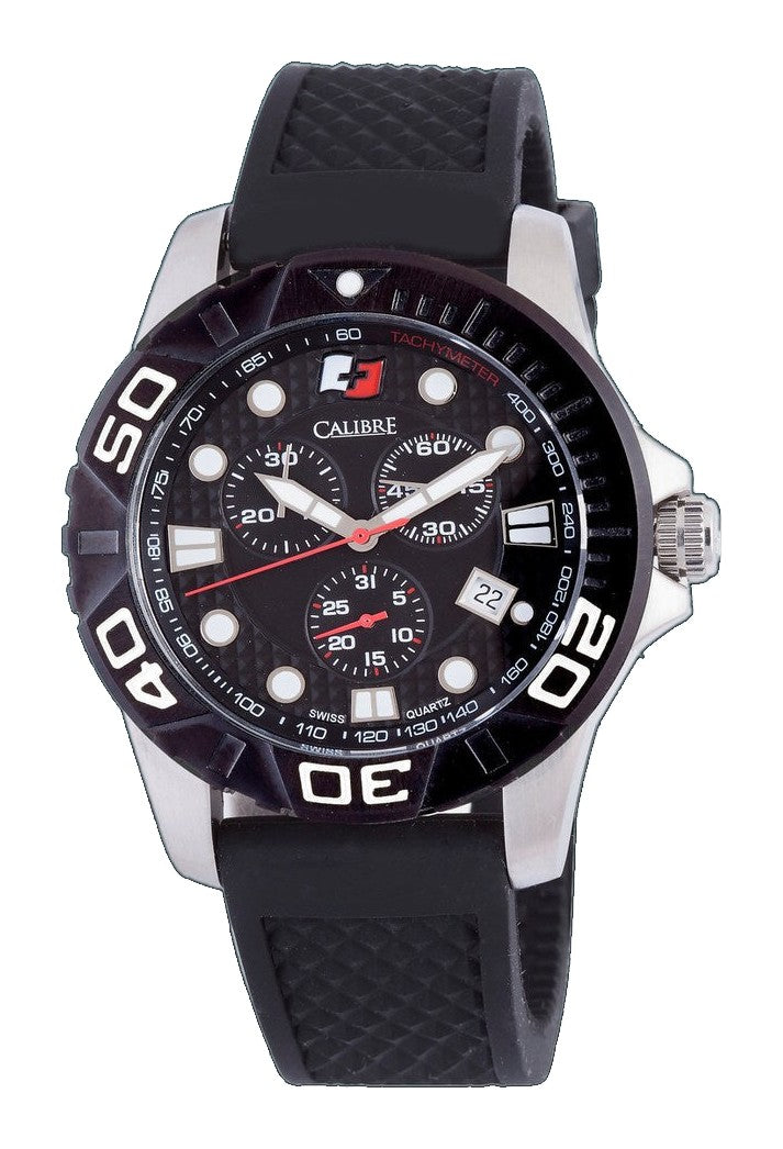 Akron Black-Black Chronograph | Black Dial