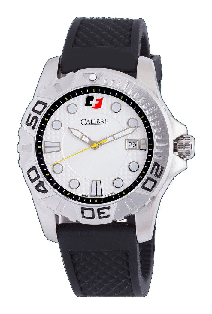 Akron White-Black | White Dial