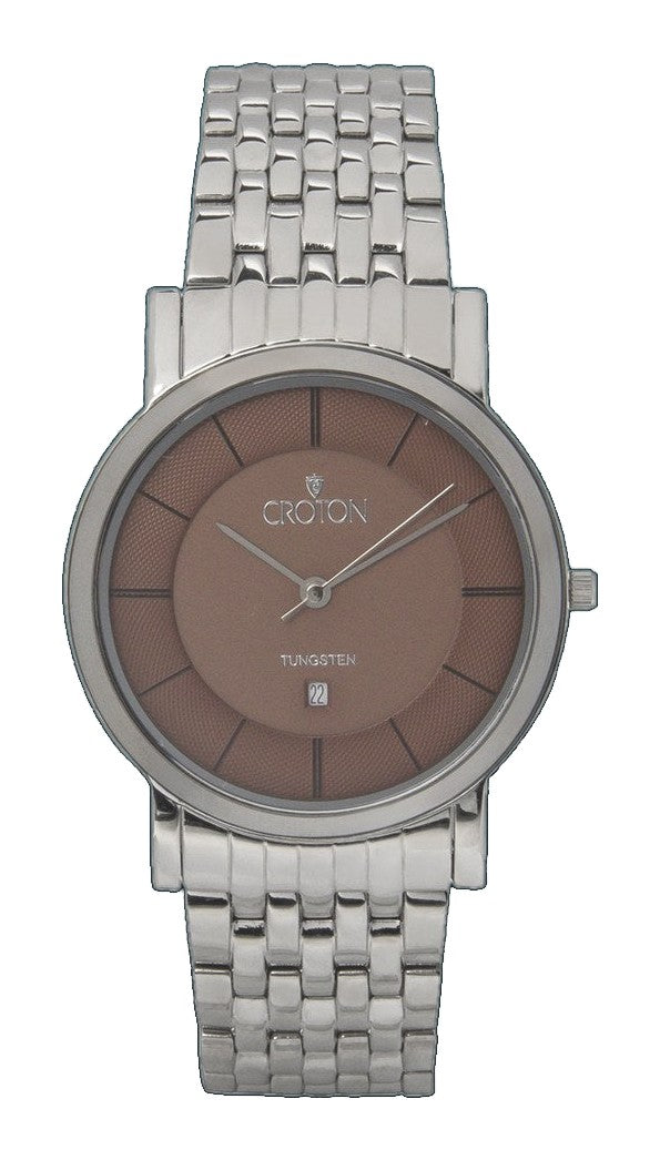 Men's Swiss Parts Movement Stainless Steel and Tungsten Sapphire Crystal and Tapering Bracelet  |  Dial
