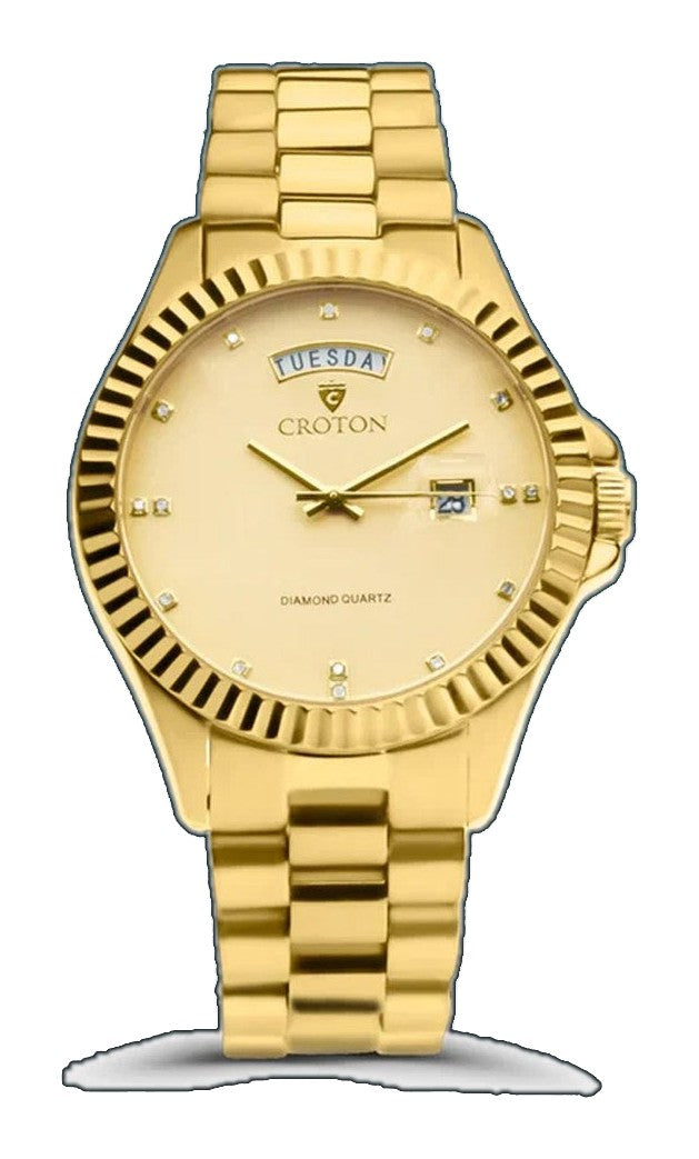 Day & Date Men's Diamond Marker Watch  |  Dial