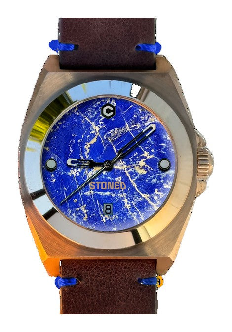 STONED COLLECTION LAPIS LAZULI | Blue Dial