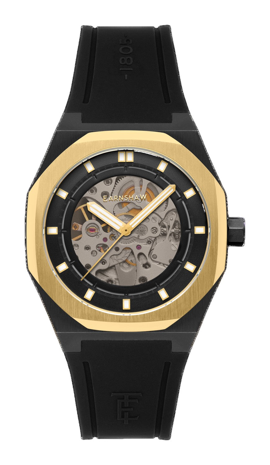 Discovery Drake Skeleton Automatic Black / Black Silicone | Black Dial